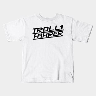 Troll driver / Troll driver logo (black) Kids T-Shirt